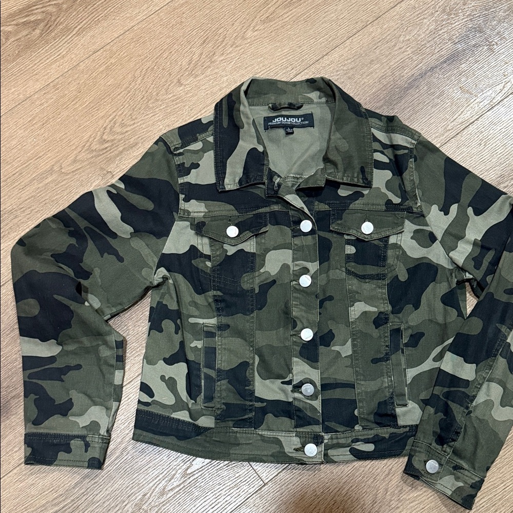 Jou Jou Camouflage Denim Jacket